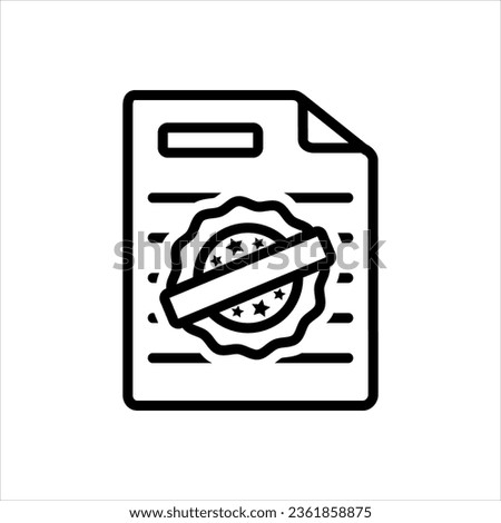 Vector black icon for watermark