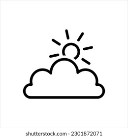 Vector black icon for weather 