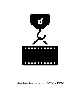 Vector black icon for weigh