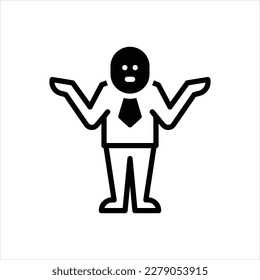 Vector black icon for whatever
