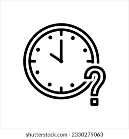 Vector black icon for when 