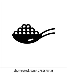 Vector black icon for white pepper