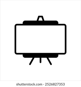 Vector black icon for whiteboard