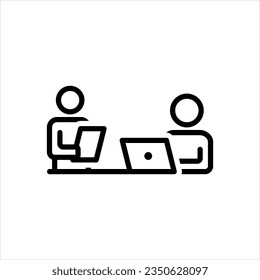 Vector black icon for work
