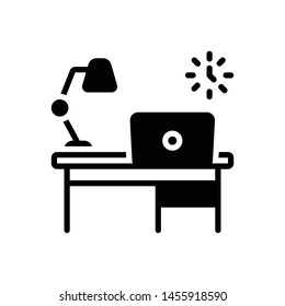 Vector black icon for workspace