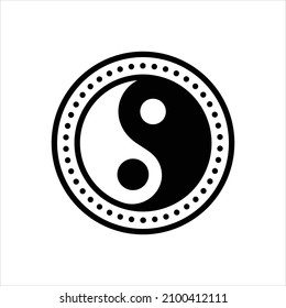 Vektorschwarz-Symbol für Yang