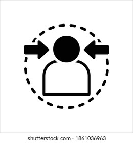 Vector black icon for yourself