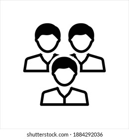 Vector black icon for youth