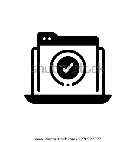 Vector black icons for finished