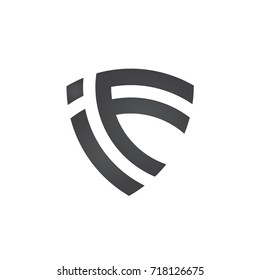 Vector Black Initial I F Guard Logo