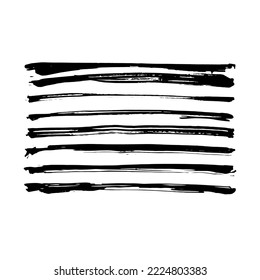 Vector black ink blot isolated on a white background. Grunge texture.