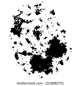 Vector Black Ink Splat Grunge Element