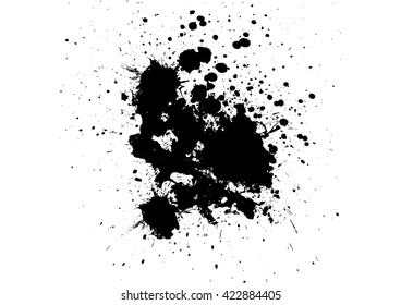 vector black ink splatter background. illustration vector design