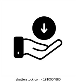 Vector black ion for have