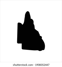 Vector black ion for qld