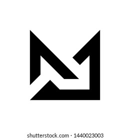 vector black J logo letter