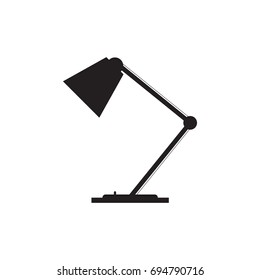 vector black lamp icon design