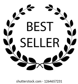 Vector Black Laurel Sign, Best Seller
