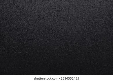 Vector black leather background with lighting. Animal skin texture.