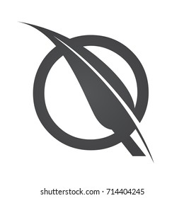 Vector Black Letter Q Herbal Logo