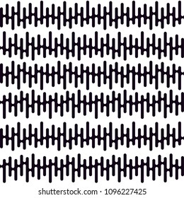 vector black line Abstract seamless pattern on white background