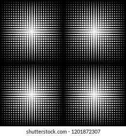 vector black line Abstract seamless pattern on white background