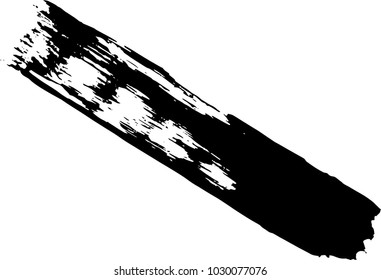 vector black line, grunge brush strokes ink paint isolated on white background 
