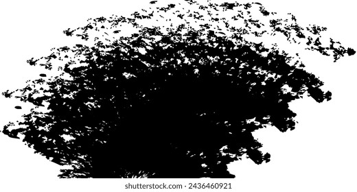 vector black line, grunge brush strokes ink paint isolated on white background
