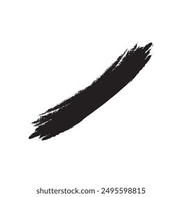 vector black line, grunge brush strokes ink paint isolated on white background design eps 10
