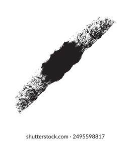 vector black line, grunge brush strokes ink paint isolated on white background design eps 10