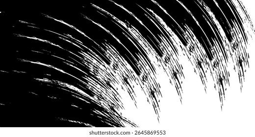 vetor linha preta, pincel grunge traça tinta pintura isolada no fundo branco. eps 10