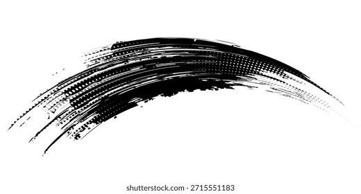 vetor linha preta, pincel grunge traça tinta pintura isolada no fundo branco. eps 10