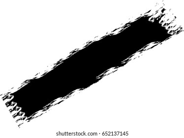 vector black line, grunge brush strokes ink paint isolated on white background