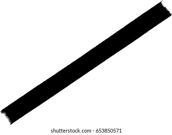 vector black line, grunge brush strokes ink paint isolated on white background
