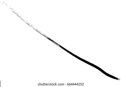vector black line, grunge brush strokes ink paint isolated on white background 
