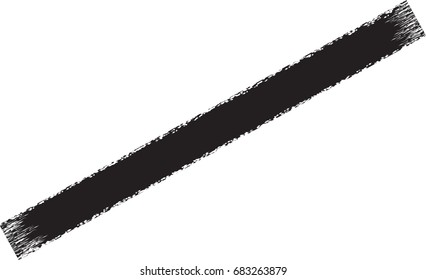 vector black line, grunge brush strokes ink paint isolated on white background 
