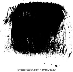 vector black line, grunge brush strokes ink paint isolated on white background
