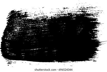 vector black line, grunge brush strokes ink paint isolated on white background
