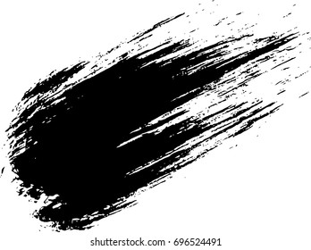 vector black line, grunge brush strokes ink paint isolated on white background
