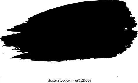 Vector Black Line, Grunge Brush Strokes Ink Paint Isolated On White Background 
