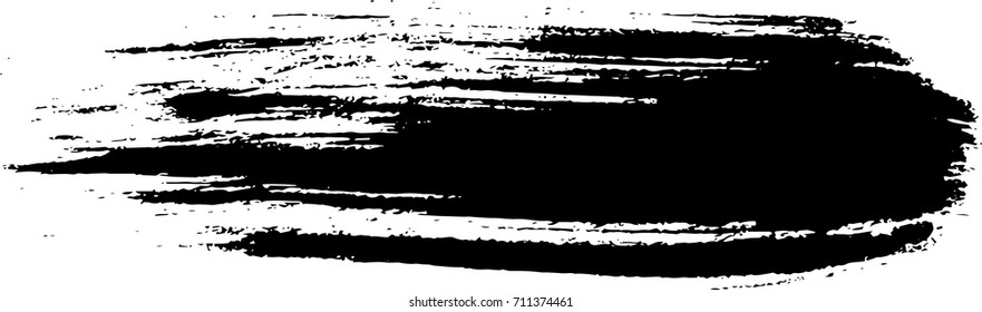 vector black line, grunge brush strokes ink paint isolated on white background