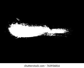 vector black line, grunge brush strokes ink paint isolated on white background 
