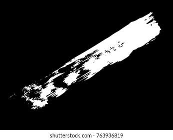 vector black line, grunge brush strokes ink paint isolated on white background 
