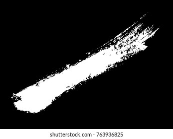 vector black line, grunge brush strokes ink paint isolated on white background 

