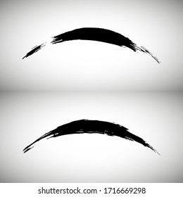 Schwarze Vektorillustration, farbige Schmutzspritzer mit Farbfarbe, handgefertigte Designelemente