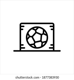 Icono de línea negra del vector para