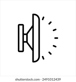 Vector black line icon for 