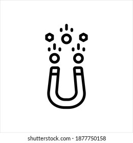 Icono de línea negra del vector para adquirir