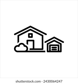Icono de línea negra vectorial para adu