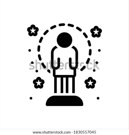 Vector black line icon for amazing